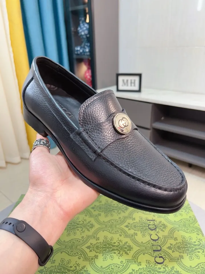 Men's shoes 💰500🌹🌹Niuli [GUCCI Gucci] A new style of formal men's leather shoes is coming~ The original quality upper is made of patent leather imported from Italy, the leather is soft and delicate, comfortable and soft first-layer cowhide lining, rubber wear-resistant outsole, the shoe shape is dignified and domineering, and the luxury charm cannot be concealed! The natural and free nouveau riche leads the trend. Code number: 38-44